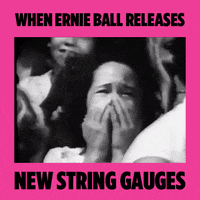 Excited Guitar Strings GIF by ERNIE BALL