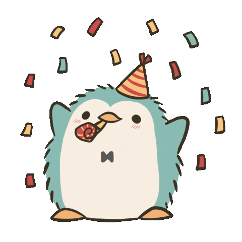 Happy Birthday Party Sticker by Moki