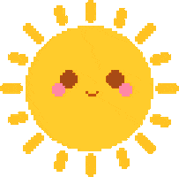 Sunny Day Smile Sticker by KawaiiPixelArts