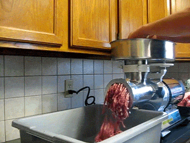 Image result for meat grinder gif