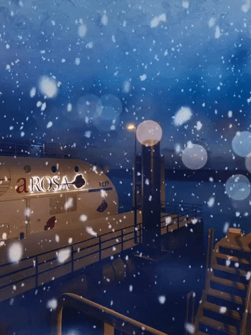Snow Night GIF by A-ROSA Kreuzfahrten