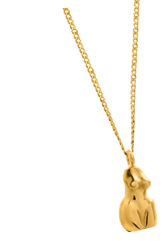 Gold Necklace Sticker by Kopiszka