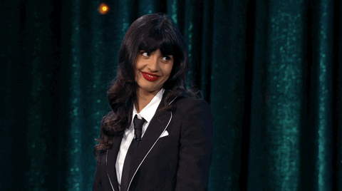 Jameela Jamil GIF by The Misery Index - Find & Share on GIPHY