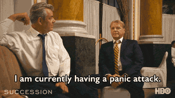 Hbo Panic GIF by SuccessionHBO