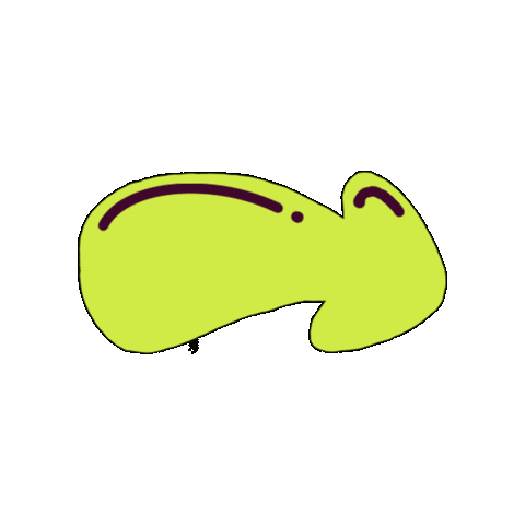Arrow Lime Sticker by Das Rund