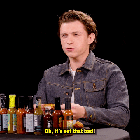 Shocked Heat GIF by First We Feast: Hot Ones