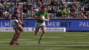 Nrl Passing GIF by Canberra Raiders