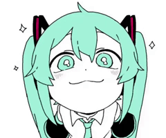 Hatsune Miku Smile GIF