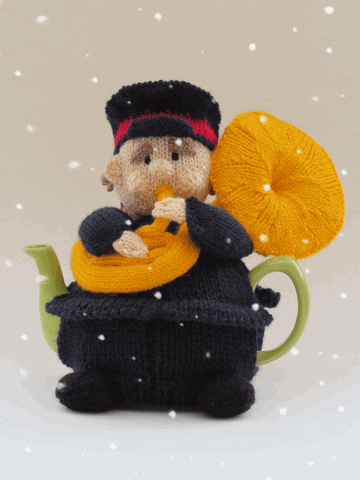 TeaCosyFolk christmas snowing knit teacosyfolk GIF