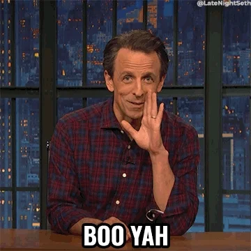 Boo Ya Seth Meyers GIF by Late Night with Seth Meyers