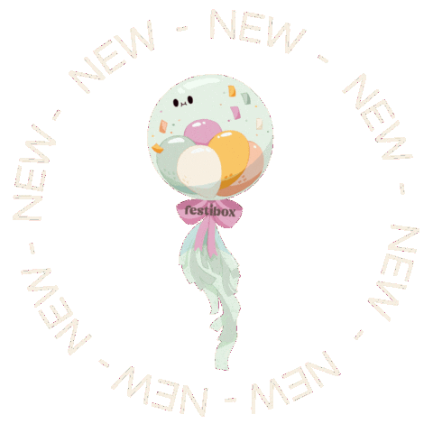 New Post Balloon Sticker by Festibox