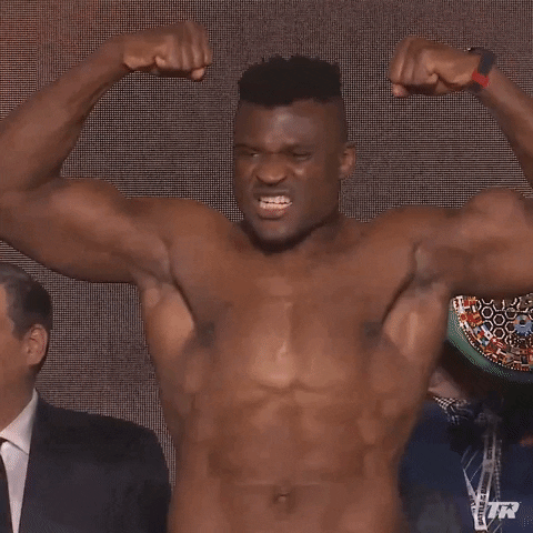 Francis Ngannou Fighting GIF by Top Rank Boxing
