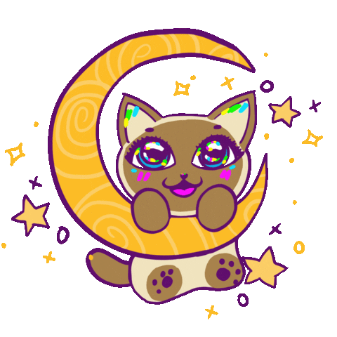 Happy Space Cat Sticker