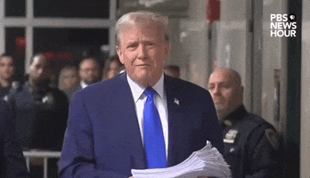 Freezing Donald Trump GIF by PBS NewsHour