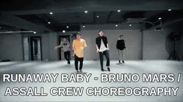 jazz dance choreo 1m dance studio runaway baby- bruno mars GIF