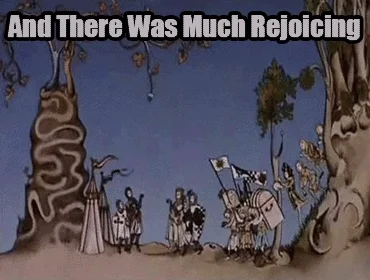 monty python and there was much rejoicing GIF
