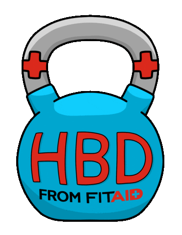Happy Birthday Sticker by FITAID