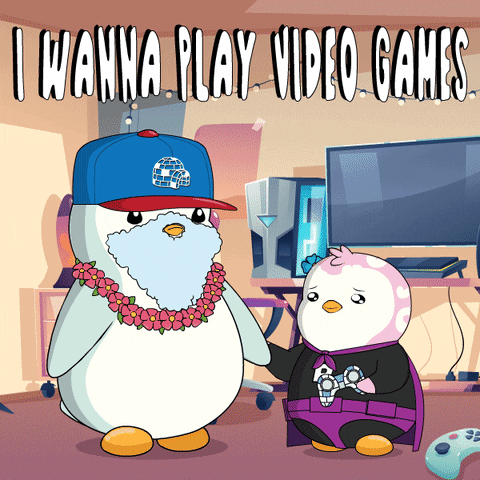 I Wanna Play GIF by Pudgy Penguins