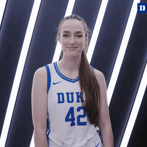 College Basketball Flirt GIF by Duke Women's Basketball