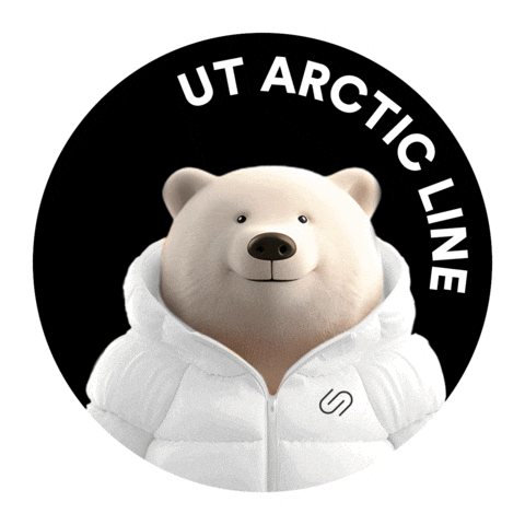 Ut Arctic Line Sticker by Universal Traveller