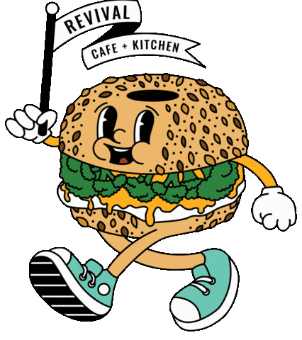 Breakfast Cheese Sticker by Revival Cafe+ Kitchen