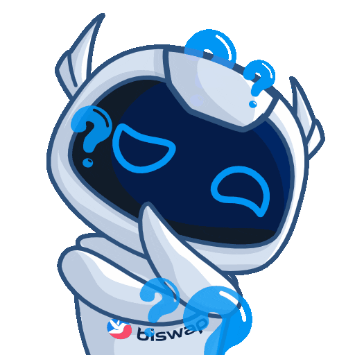 Confused Sticker by Biswap DEX