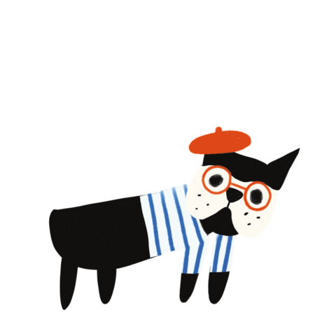 French Beret Sticker by Lazzari