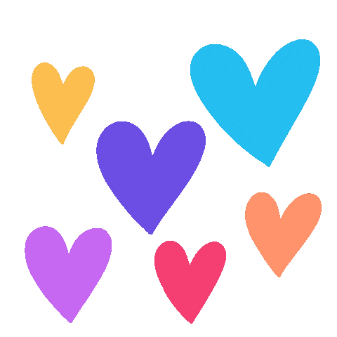 I Love You Hearts Sticker by imajanation for iOS & Android | GIPHY