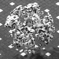 Black And White Art GIF by Pi-Slices