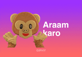 Araam Karo GIF by GIPHY Cares