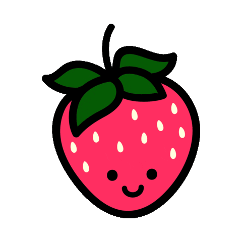 Strawberry Love Sticker by PSA Essentials
