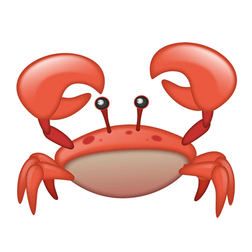 King Crab Emoji Sticker by emoji® - The Iconic Brand