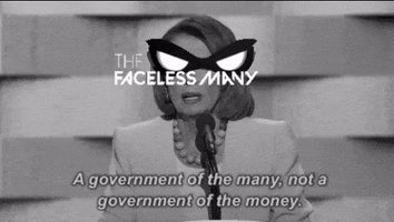 Black And White Government GIF by The Faceless Many