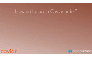 Caviar Faq GIF by Coupon Cause