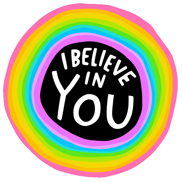 Happy I Believe In You Sticker by Sarah The Palmer for iOS &amp; Android ...