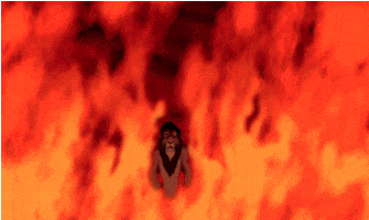 scar with flames chase