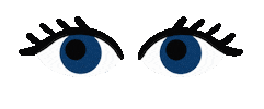 Eyes Winks Sticker by safraninthejungle