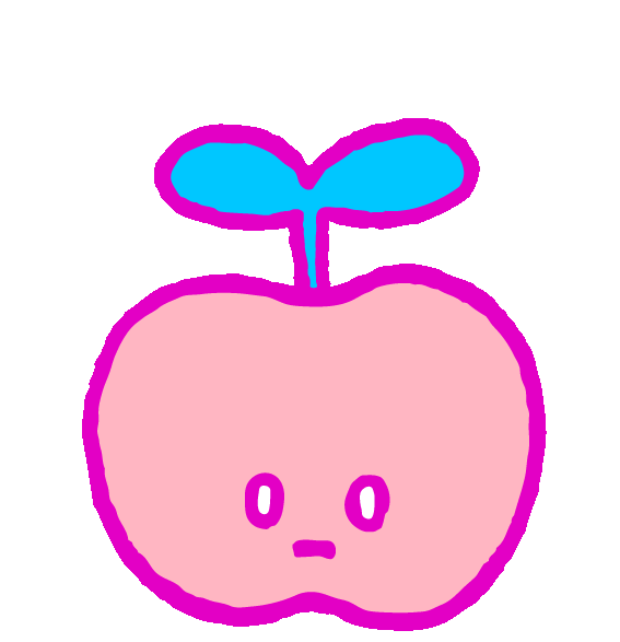Happy リンゴ Sticker by ububun