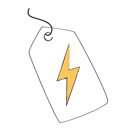 Shopping Flash Sticker by Branding Workshops