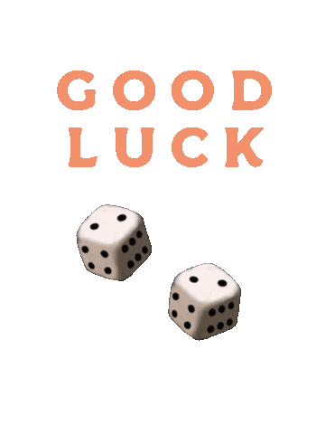Dice Good Luck Sticker