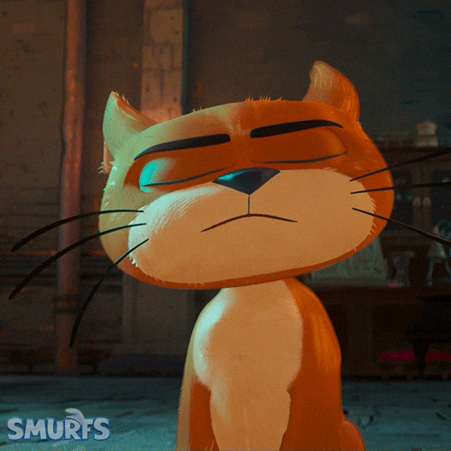 Cat Thinking GIF by Smurfs Movie
