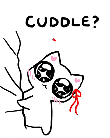 Cuddle Cat And Greyhound GIF