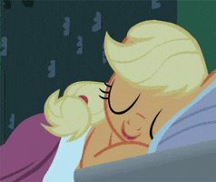 my little pony sleeping GIF