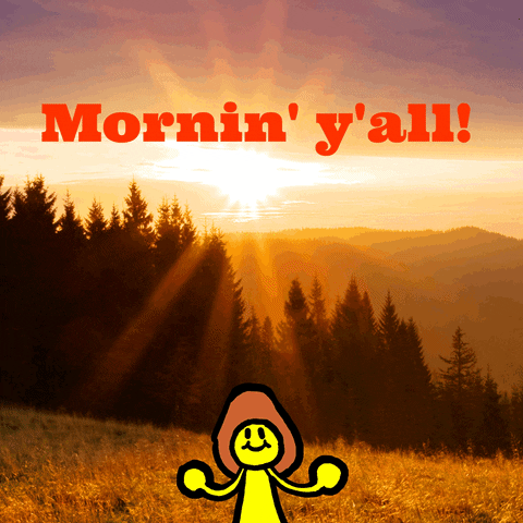 Good Morning Hello GIF by GIPHY Studios 2023