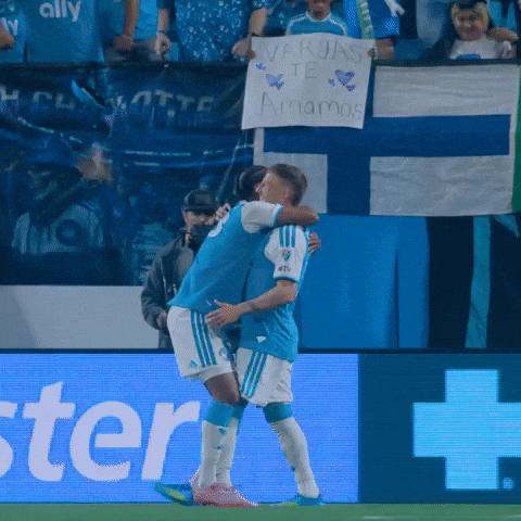Soccer Hug GIF by Charlotte FC