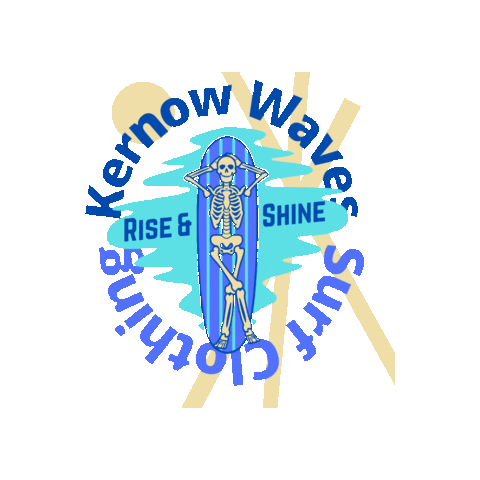 Kernow Waves Surf Clothing Sticker