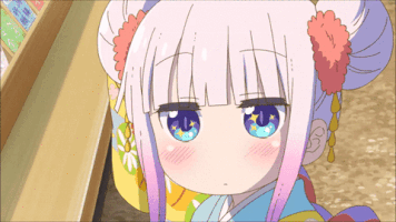 anime dragon sparkling maid kanna GIF
