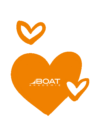 Heart Love Sticker by BOAT Akademie