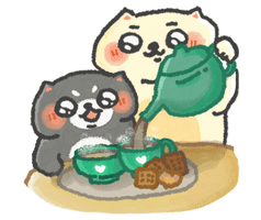 Tea Time Coffee Sticker