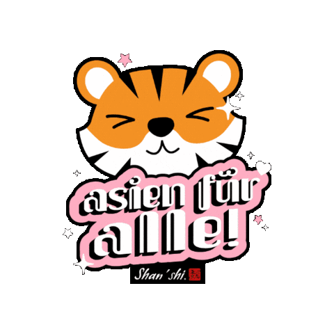 Tiger Asien Sticker by Shan Shi Austria